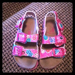 Toddler birkenstock style sandals; size 6